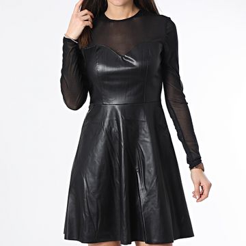 Only - Megan Vestido de manga larga para mujer Negro