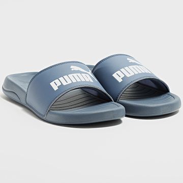 Puma - Chanclas Popcat 20 372279 Azul tinta Puma Blanco