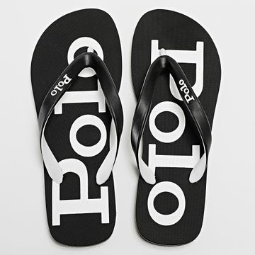 Polo Ralph Lauren - Chanclas Bolt Blanco Negro