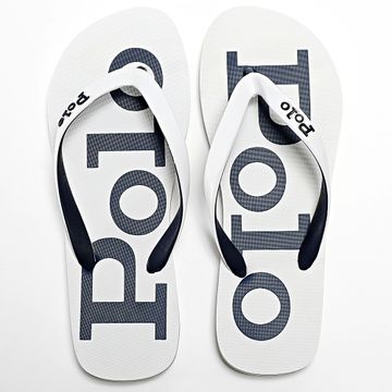 Polo Ralph Lauren - Chanclas Bolt White Navy