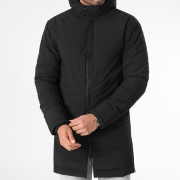 Mackten - Chaqueta larga con capucha Negra