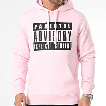 Parental Advisory - Big Front Logo Hoodie Rosa Negro
