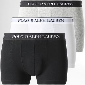 Polo Ralph Lauren - Juego de 3 calzoncillos bóxer gris moteado blanco negro