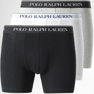 Polo Ralph Lauren - Juego de 3 calzoncillos bóxer gris moteado blanco negro