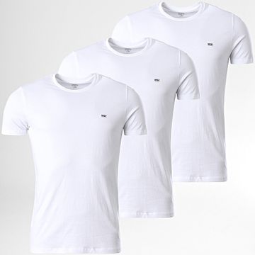 Diesel - Lote de 3 camisetas 00SPDG-0LIAD Blanco
