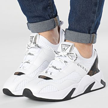 Guess - Zapatillas Mujer FLPGE2FAL12 Blanco Marrón
