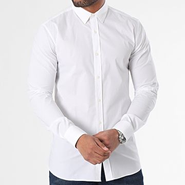 HUGO - Camisa de manga larga Elisha 02 50479396 Blanca