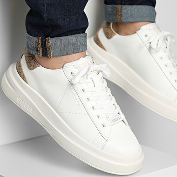 Guess - Zapatillas FMPVIBLEA12 Blanco Beige