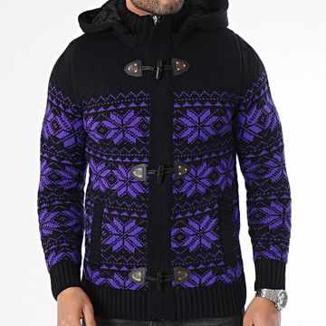 Classic Series - Chaleco con capucha violeta negro