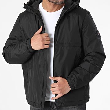 Tommy Hilfiger - Portland 3740 Chaqueta negra con cremallera y capucha