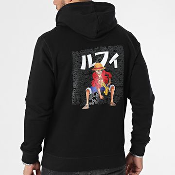 One Piece - Sudadera con capucha Luffy Graf Negra