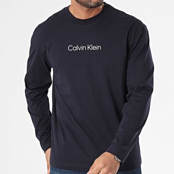 Calvin Klein - Hero Logo 2396 Camiseta Manga Larga Azul Marino