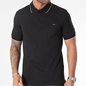 Calvin Klein - Polo de manga corta Tipping 2751 Negro