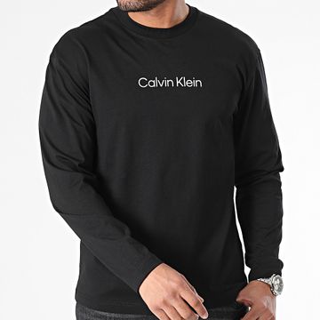 Calvin Klein - Camiseta de manga larga Hero Logo 2396 Negro