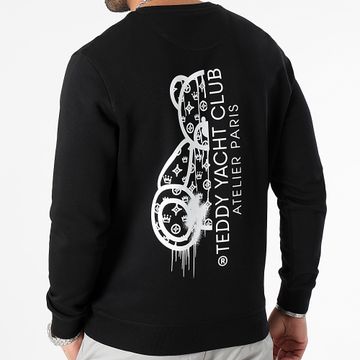 Teddy Yacht Club - Atelier Paris Sudadera cuello redondo Negro Blanco