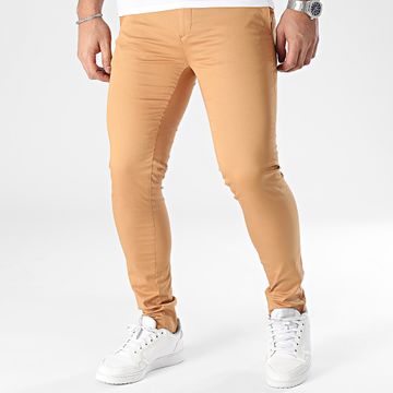 Mackten - Pantalones chinos camel