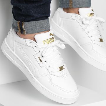 Puma - Zapatillas Court Classic Lux 395019 Puma Blanco Puma Oro