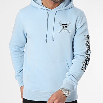 One Piece - Mugiwara Colors Sudadera con capucha Azul claro Negro