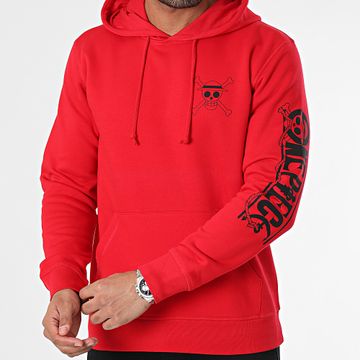 One Piece - Mugiwara Colors Sudadera con capucha Rojo Negro