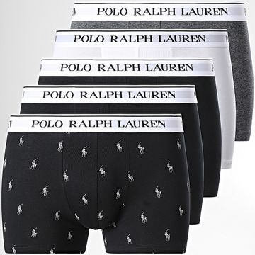 Polo Ralph Lauren - Juego de 5 calzoncillos bóxer blanco brezo gris negro