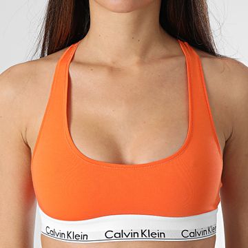 Calvin Klein - Sujetador sin forro para mujer F3785E Naranja