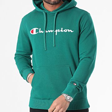 Champion - Sudadera con capucha 219827 Verde oscuro