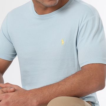 Polo Ralph Lauren - Camiseta Original Player Custom Slim Fit Azul Claro