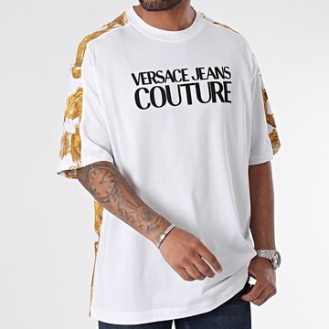 Versace Jeans Couture - Camiseta Cont Wcolor Logo 76GAH613-JS287 Oro Blanco Renacimiento
