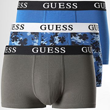 Guess - Set De 3 Boxers U4RG15-K6YW0 Azul Real Verde Caqui