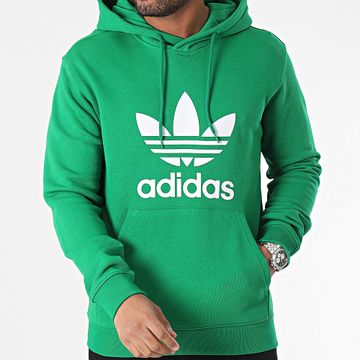 Adidas Originals - Sudadera con capucha Trefoil IM9403 Verde