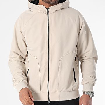 Jack And Jones - Chaqueta de chándal beige con cremallera