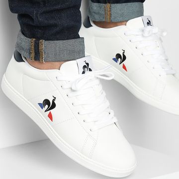 Le Coq Sportif - Courtset 2 Zapatillas 2410696 Óptico Blanco Vestido Azul