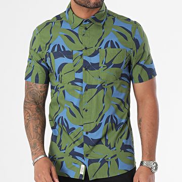 Blend - Camisa de manga corta 20716386 Verde caqui Azul claro
