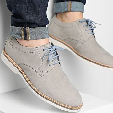 Clarks - Zapatillas Atticus LT Lace Gris Nubuck