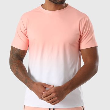 LBO - Camiseta Degradado 0171 Coral Blanco