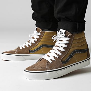 Vans - Sk8 Hi CMXBF Canvas Suede Pop Brown Mu Hi-Top Sneakers