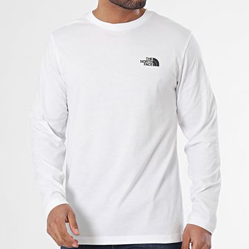 The North Face - Camiseta Manga Larga Simple Cúpula A87QN Blanco