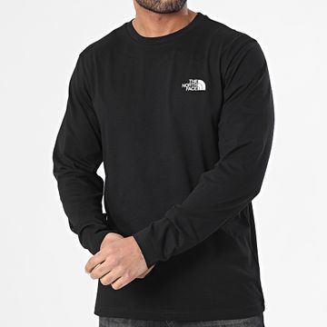 The North Face - Camiseta Manga Larga Simple Cúpula A87QN Negro