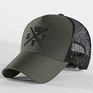 Watts - Gorra Trucker Tribe Caqui Verde Negro