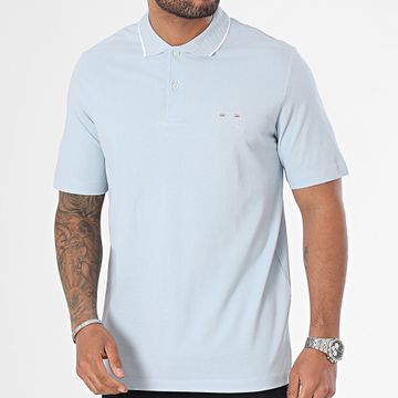 Jack And Jones - Polo de manga corta Shield Azul claro