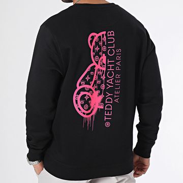 Teddy Yacht Club - Atelier De Couture Sudadera cuello redondo Negro Rosa