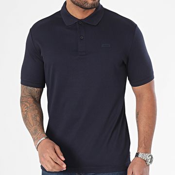 Calvin Klein - Polo Slim Smooth Algodón Manga Corta 1657 Azul Marino
