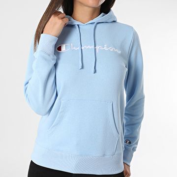 Champion - Sudadera con capucha para mujer 117111 Azul claro