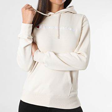 Champion - Sudadera con capucha para mujer 117111 Beige
