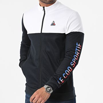 Le Coq Sportif - New Optica 2410208 Chaqueta con cremallera blanca marino