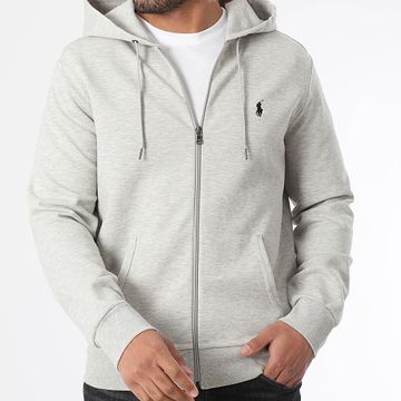 Polo Ralph Lauren - Sudadera con capucha y cremallera Original Player Gris claro
