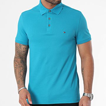 Tommy Hilfiger - Polo Slim Manga Corta 7771 Azul