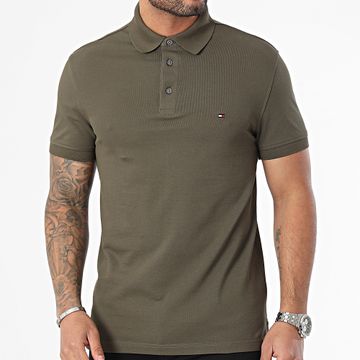 Tommy Hilfiger - Polo Slim Manga Corta 7771 Verde Caqui