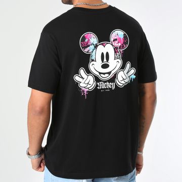 Mickey - Camiseta Mickey Back Hand Vice Negra