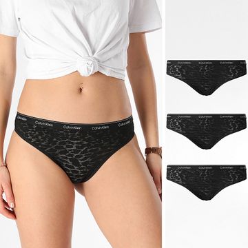 Calvin Klein - Brazilian Women's 3-Pack QD5225E Negro